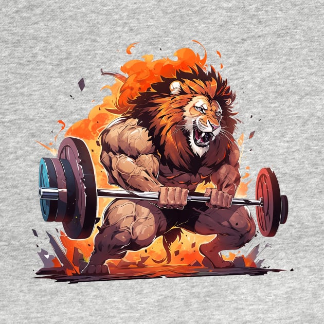 lion bodybuilder by enzo studios